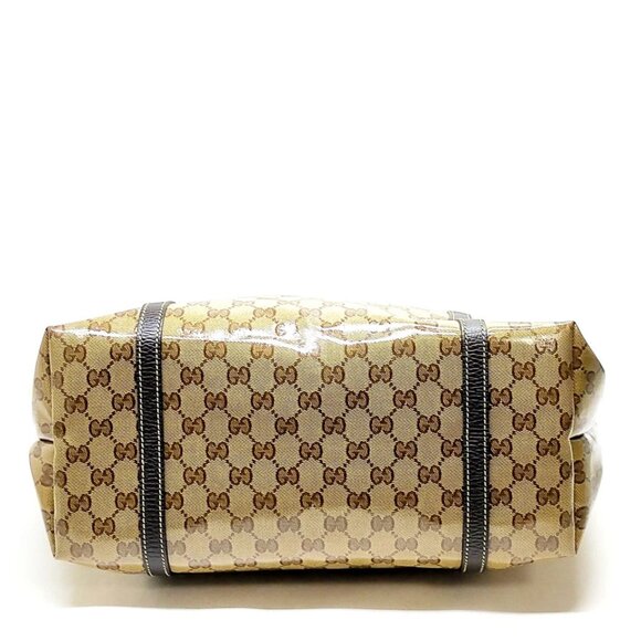 Gucci Hand Bag Brown PVC 600-060225 - Picture 5 of 13